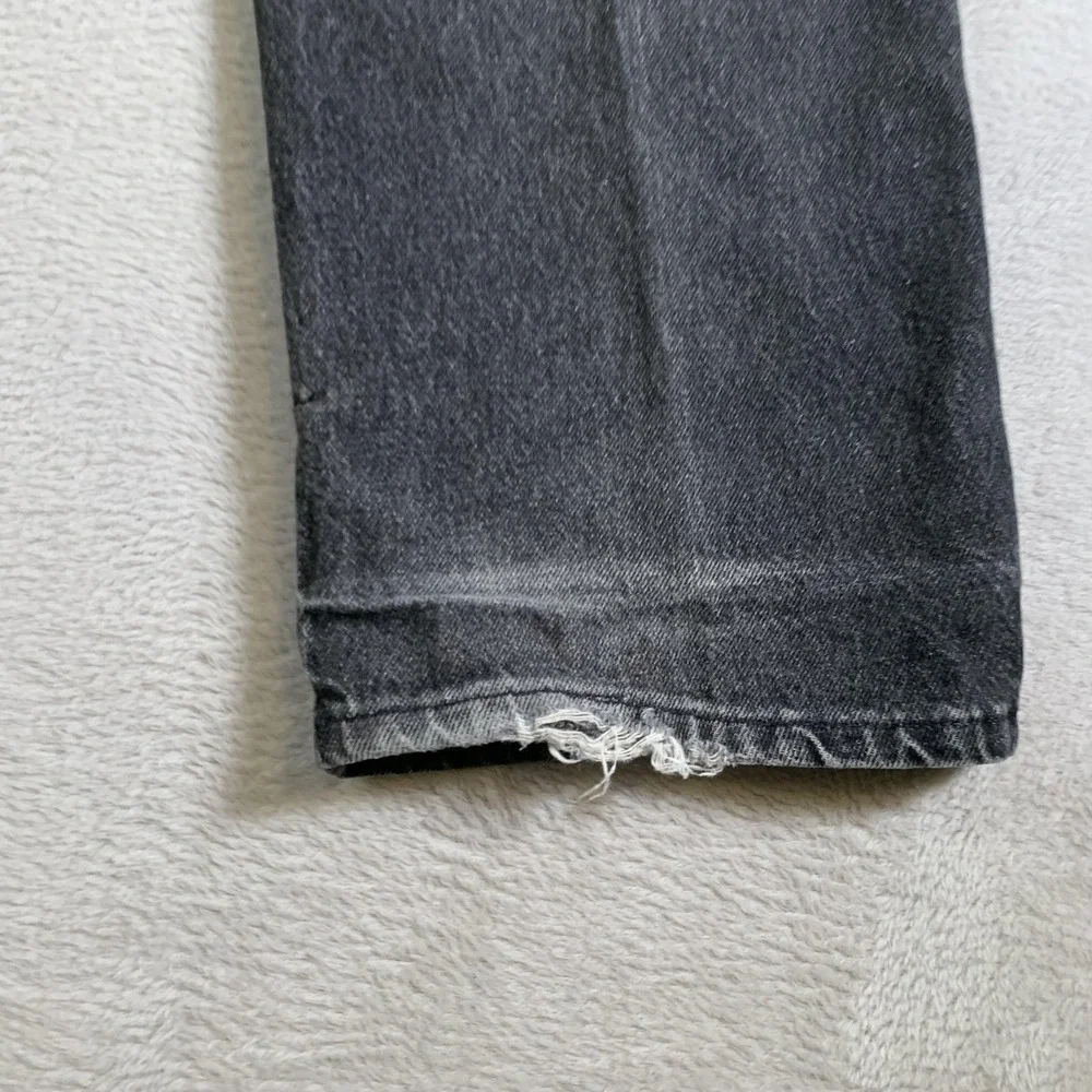 Vintage Rustler Jeans Mens‎ 38X32 Black Gray Denim Relaxed Fit Made USA 90s